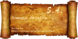 Somogyi Ariella névjegykártya